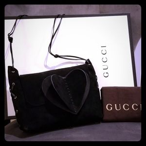 🌹SOLD🌹Part 2 Authentic Gucci Suede Heart Bag